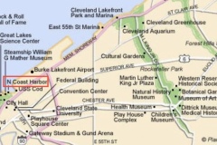 Map of Cleveland.