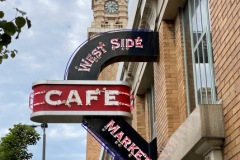 West Side Market Café sign.