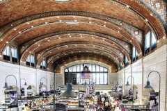 Inside West Side Market Square.