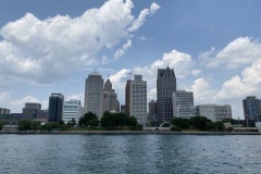 More of the Detroit skyline.