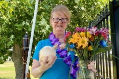 Picnic 4. Flowers and coconut.