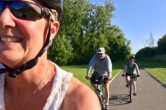 Biking the Erie Canalway Trail.