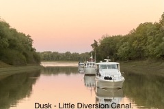 Dusk at Little Diversion Canal.