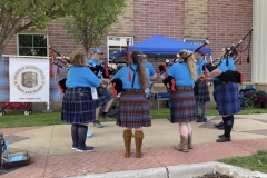 Bagpiper troupe.