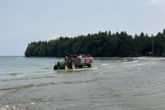 Cana Island Lighthouse by tractor.