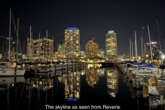 The night skyline from Reverie.