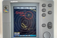 Radar showing ships ahead.