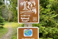 Hiawatha National Forest Trail on Government Island.