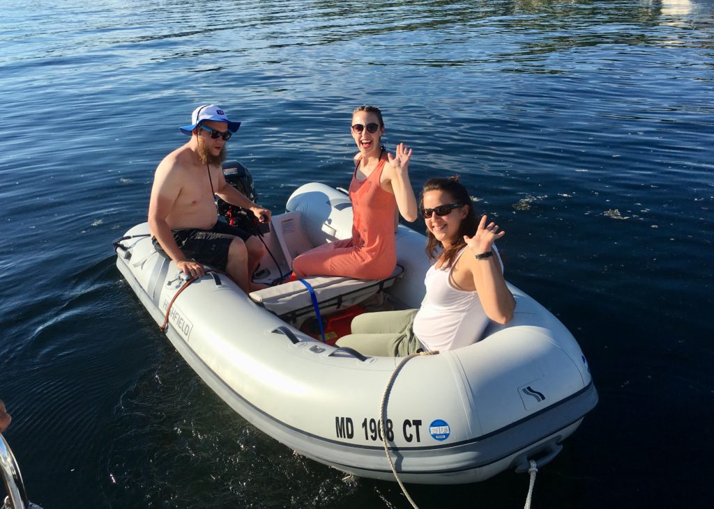 Conor, Danielle and Carrie explore Lake Champlain.