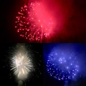 Red, White and Blue Fireworks.