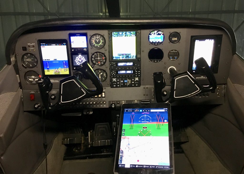 The glass cockpit.