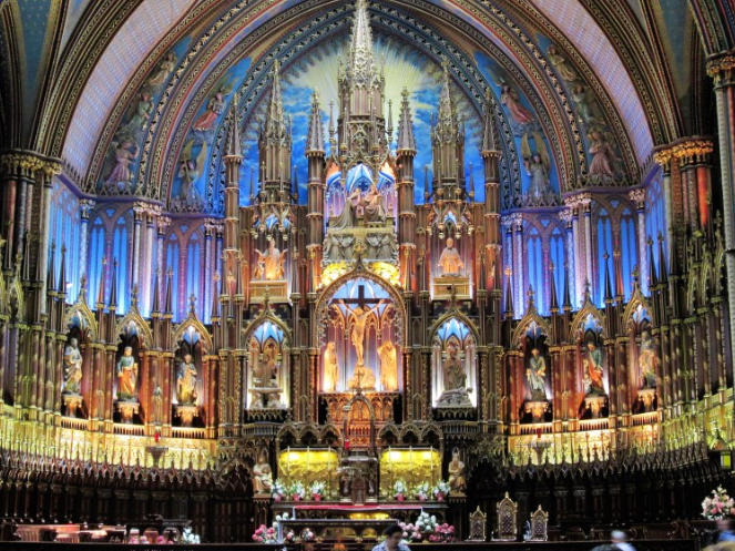 Notre Dame Basilica of Montreal.