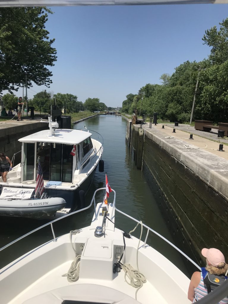 Chambly Canal with Mark and Denise Gillespie on Island Office.